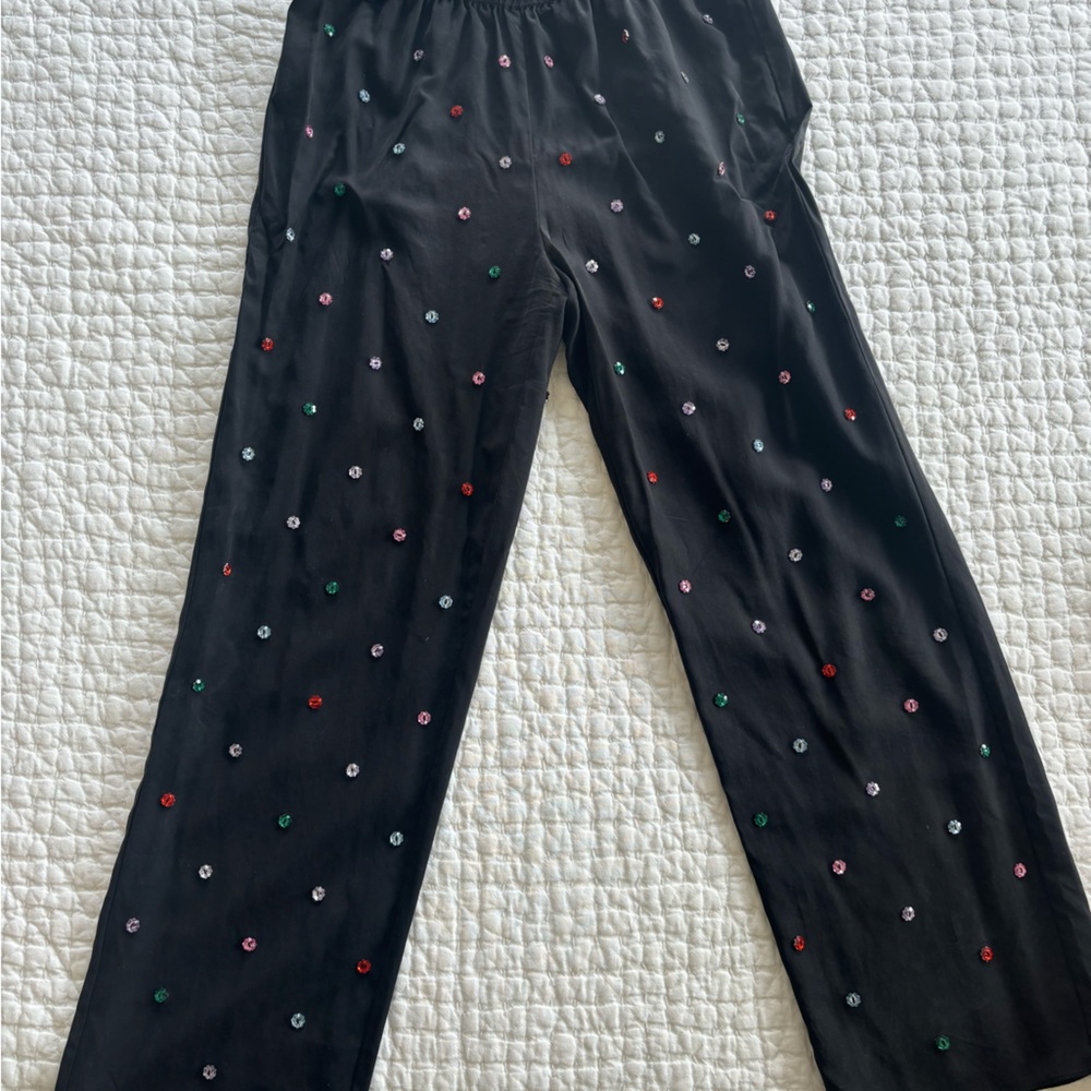 HILL HOUSE Jeweled Pajama pants